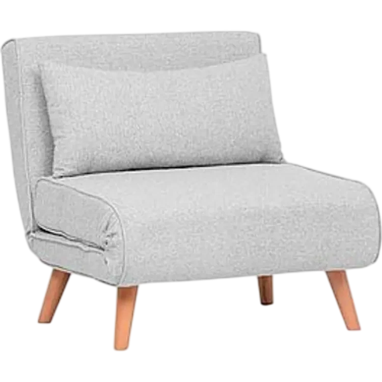 Hanah Home Andrarum Folde Teddy Bäddfåtölj 2-sits Grå Soffa 80cm 3-sits