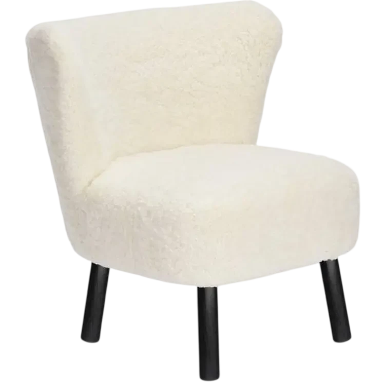 Natures Collection Emily Natural White/Black Beech Loungestol