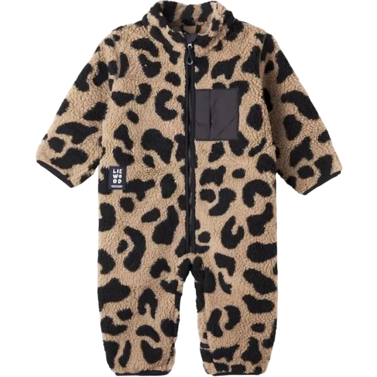 Liewood Fleeceoverall Nolano - Sand/Svart