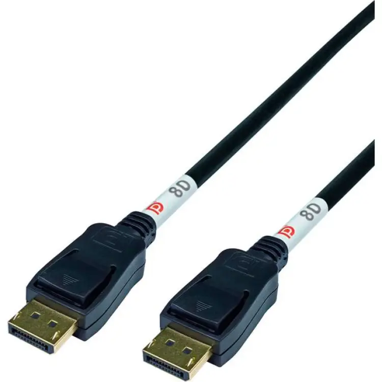 Deltaco DisplayPort 2.1 8K DP80 0.5m Cable 0.5m