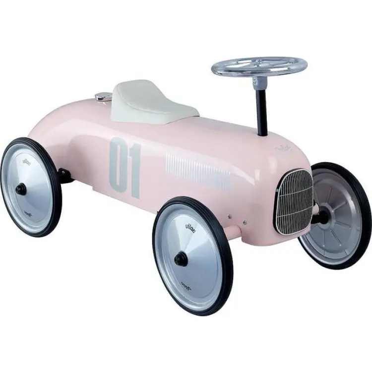 Vilac Metal Ride-On Car - Pink