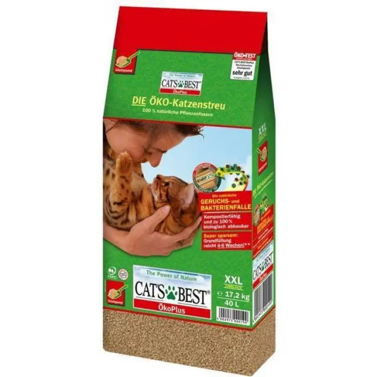 Cat's Best Original Oko Plus Clumping Cat Litter 40L