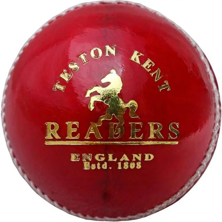 Readers Läder Cricketboll One Size Gyllene Röd