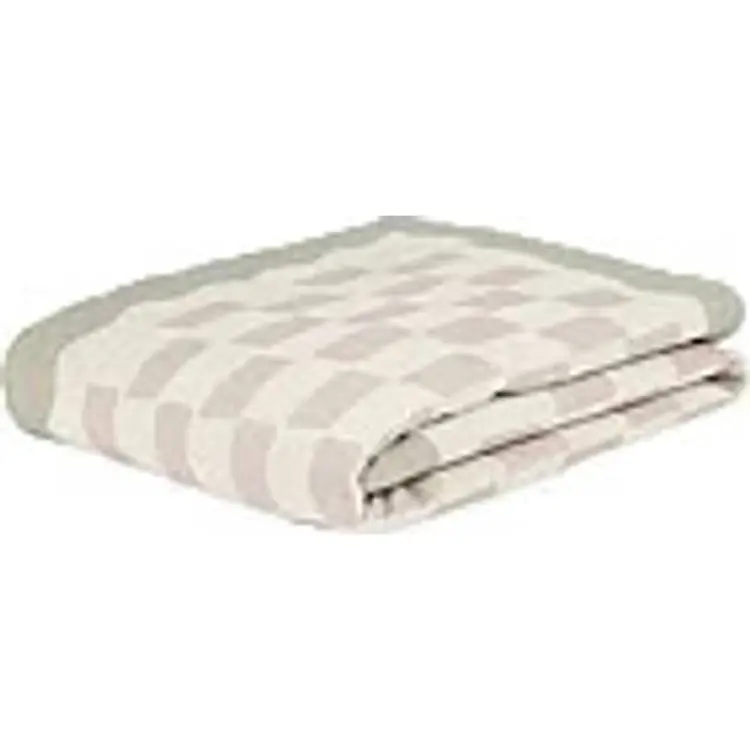 Nobodinoz Vibes Quilt In French Linen 115x145 Cream Silkestäcke