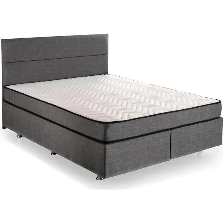 Trademax Zilarra 140x190 cm Grå Komplett Sängpaket Kontinentalsäng