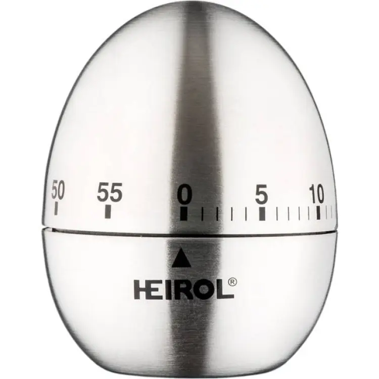 Heirol Timer Äggklocka Rostfritt Stål Silverfärgad Kökstimer