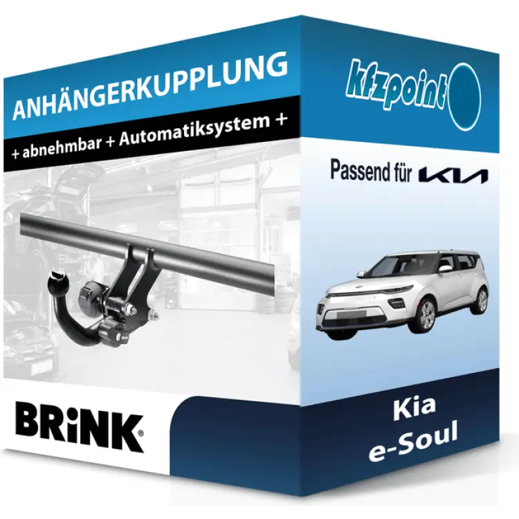 Brink 679500 Dragkrok Med Avtagbar Kula Svart