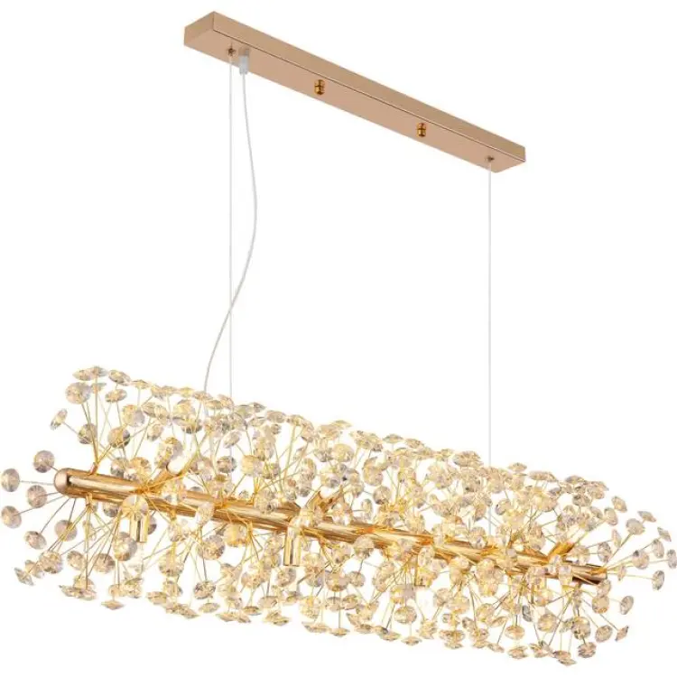 Globo Katrina 90 cm Kristallkrona Guld Pendellampa