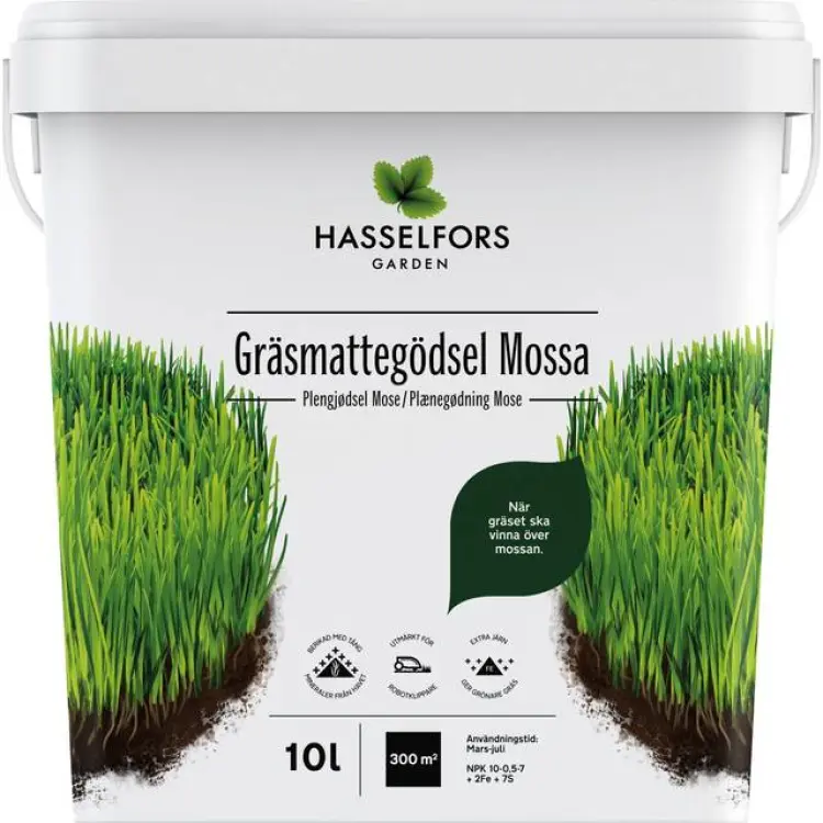 Hasselfors Garden Gräsmattegödsel Mossa 300m²