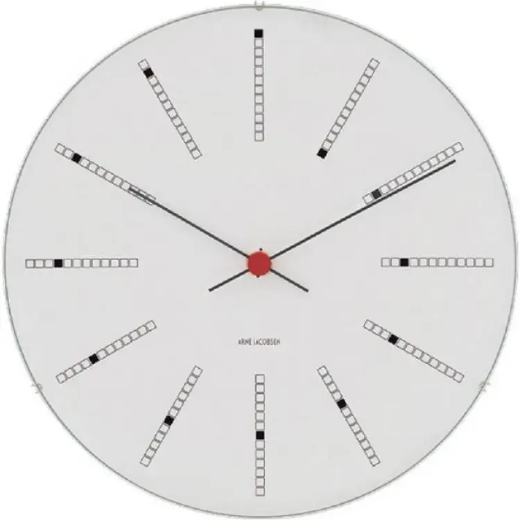 Arne Jacobsen Bankers White Väggklocka 29cm