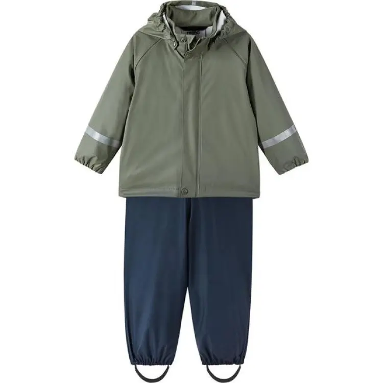 Reima Toddler's Rain Set Tihku - Greyish Green (5100021A-8920)