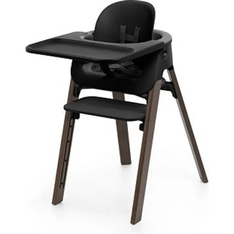 Stokke Steps Matstolspaket Black Warm Brown