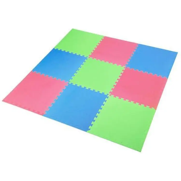 One Fitness Puzzle Mat MP10 9 pcs Green-Blue-Red