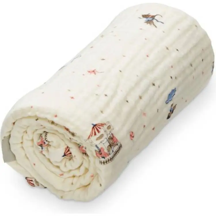 Cam Cam Copenhagen Muslin Babyfilt Karusell Red