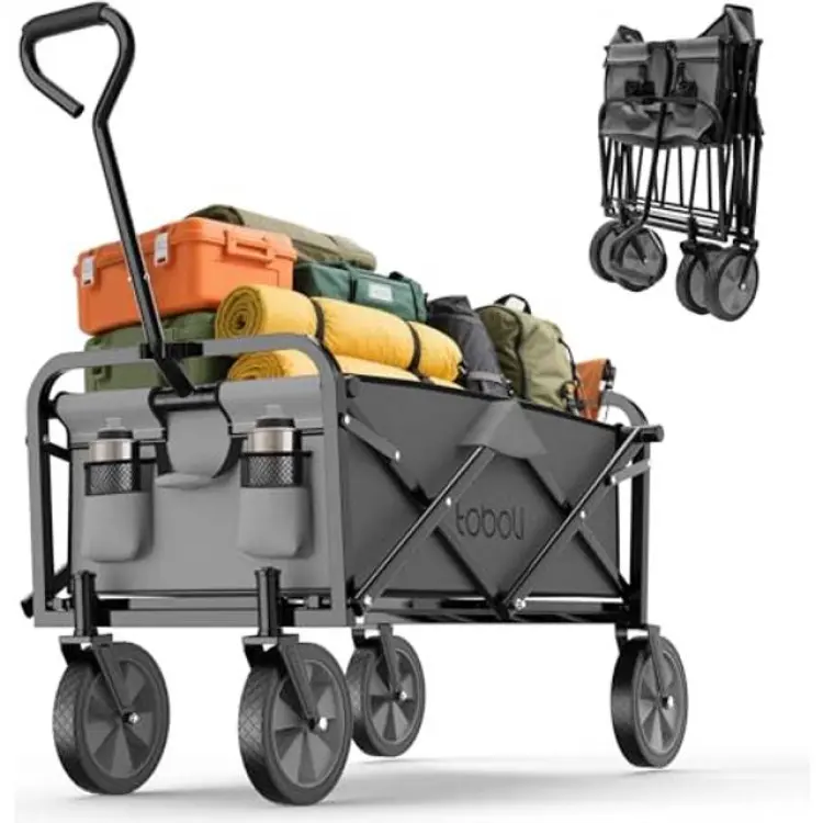 Toboli Transportkärra Hopfällbar Offroad Handkärra