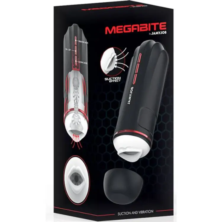 Jamyjob Megabite Automatic Mouth Masturbator 5 Suction Modes