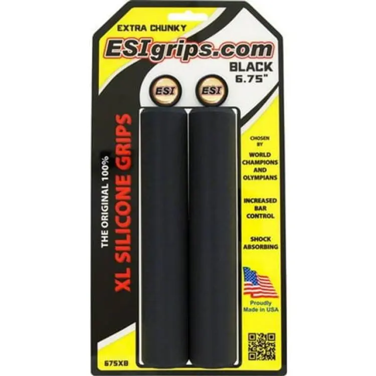 ESI Grips Extra Chunky XL Silikonhandtag 17cm Svart