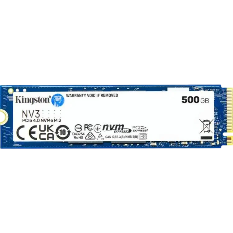 Kingston NV3 PCIe 4.0 NVMe SSD SNV3S/500G 500GB