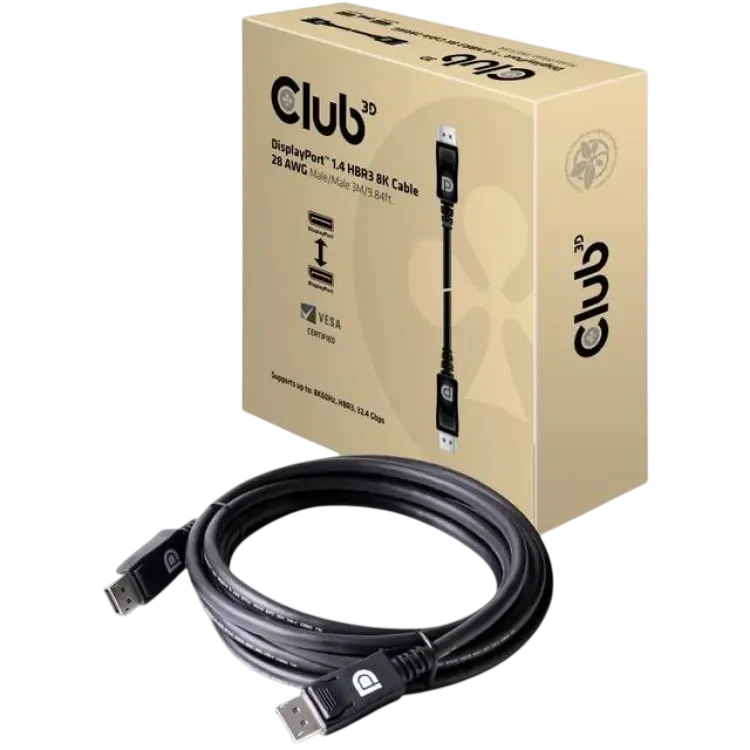 Club 3D HBR3 8K DisplayPort - DisplayPort 1.4 M-M 3m