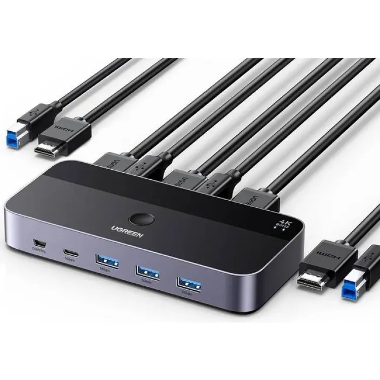 UGREEN CM664 KVM Switch 2 Port HDMI USB-A