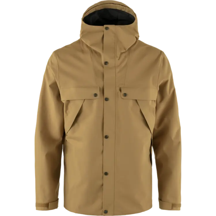 Fjällräven Övik Hydratic Jacket Regnjacka Herr Buckwheat Brown