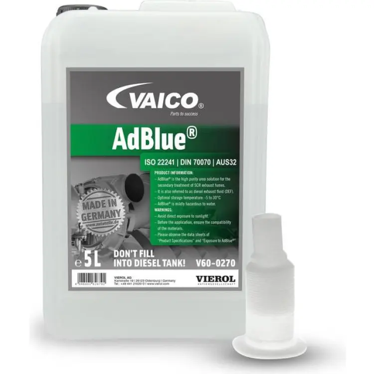 VAICO V60-0270 Ureaämne 5 Dunk 5000 Dieselavgasvätska