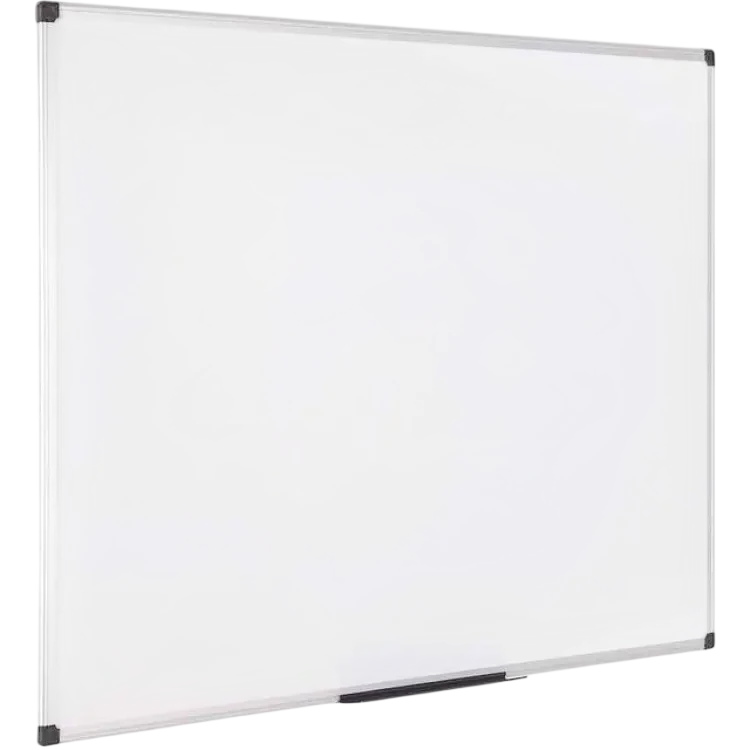 Bi-Office Magnetic Whiteboard with White Lacquered Steel 120x90cm