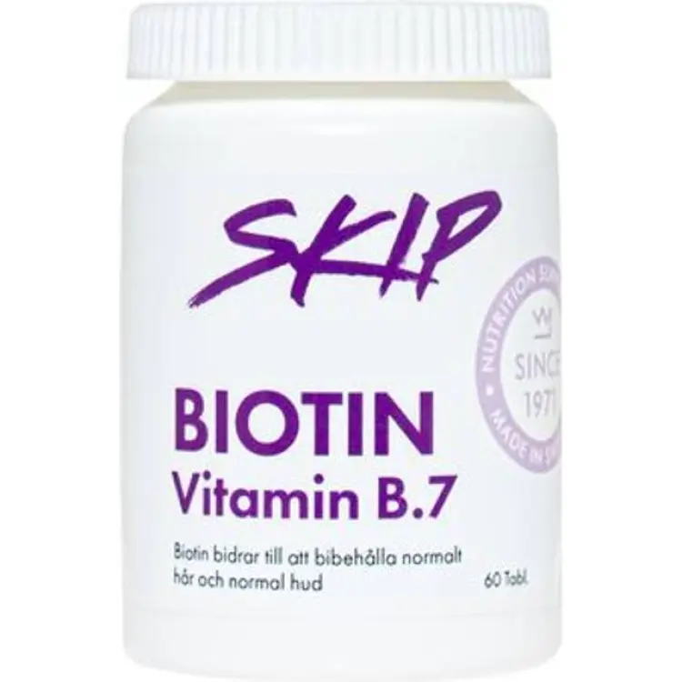 Skip Biotin 5000 Vitamin B7 60 tabletter