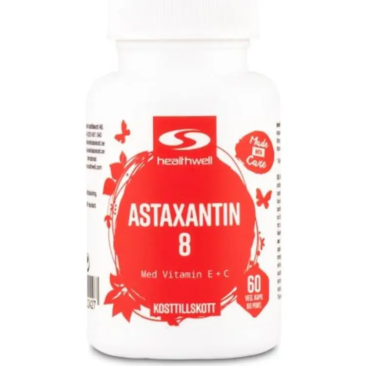 Healthwell Astaxantin 8 60 kapslar