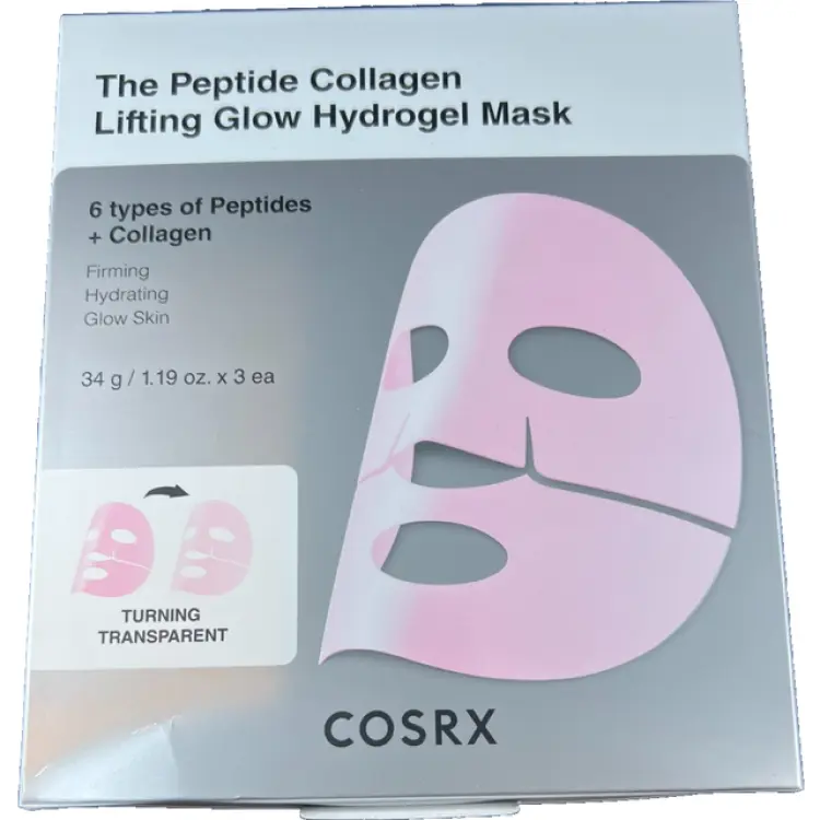 COSRX The Peptide Collagen Lifting Glow Hydrogel Mask 3-pack