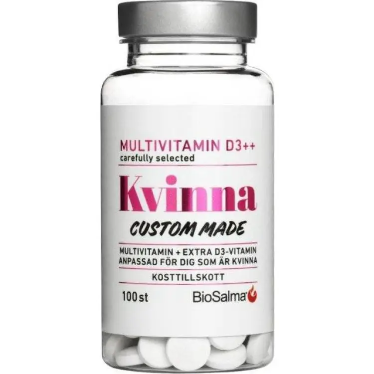BioSalma Multivitamin Kvinna D3++ 100 tabletter