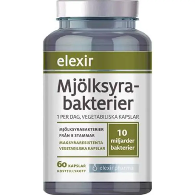 Elexir Pharma Mjölksyrabakterier 60 kapslar