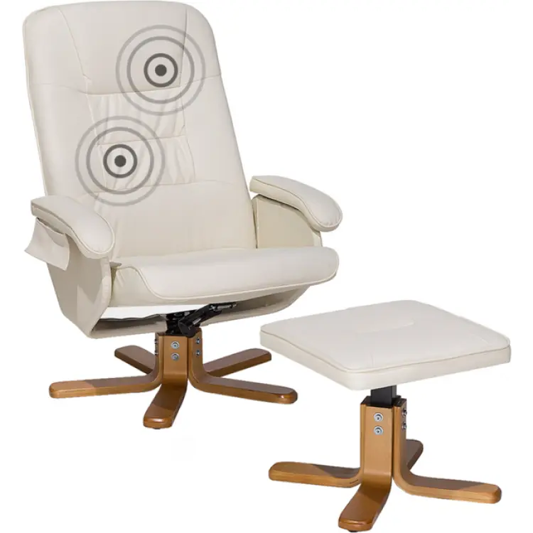 Beliani Relaxpro Massagestol Beige