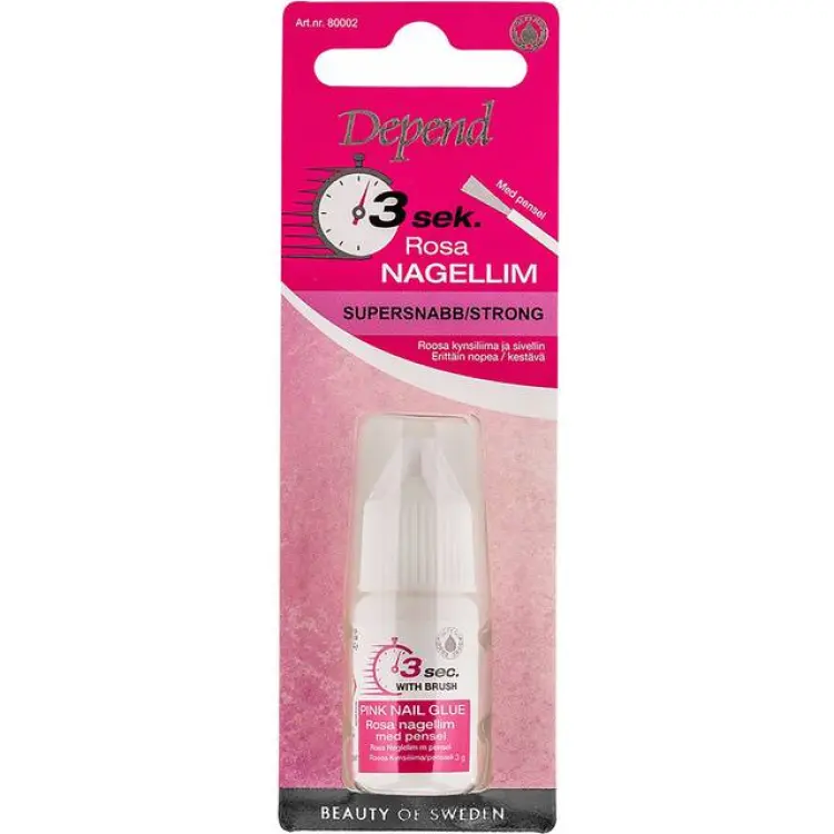 Depend Rosa nagellim med pensel