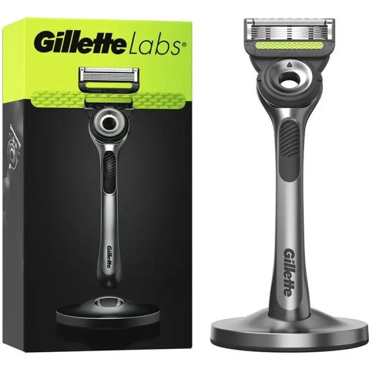 Gillette Labs med exfolieringsremsa och magnetiskt ställ