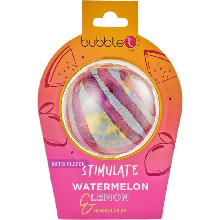 BubbleT Bath Fizzer Stimulate Watermelon & Lemon 150 g