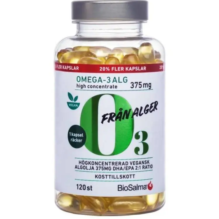 BioSalma Omega 3 Alg 375mg 120 st