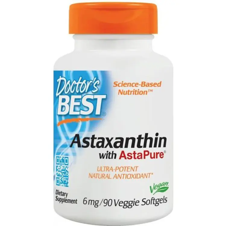 Doctor's Best Astaxanthin 6 mg 90 kapslar