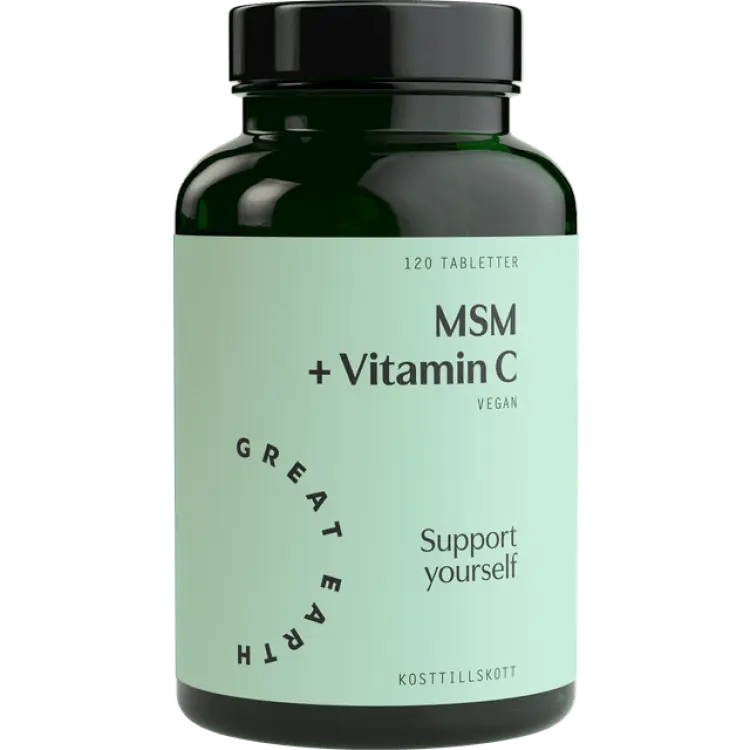 Great Earth MSM 1000 mg + C-vitamin 120 tabletter