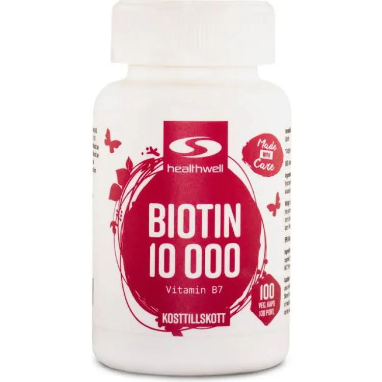 Healthwell Biotin 10000 90 kapslar
