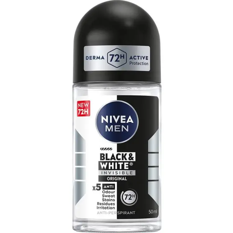 Nivea Men Black & White Invisible Original Roll-on 50 ml