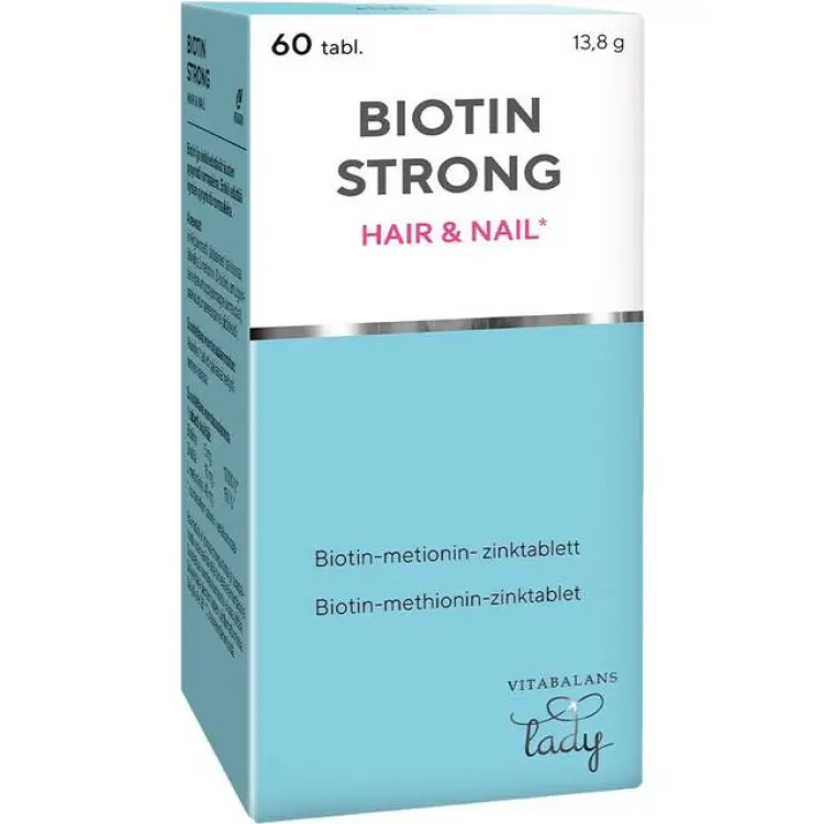 Vitabalans Biotin Strong Hair & Nail 60 tabletter