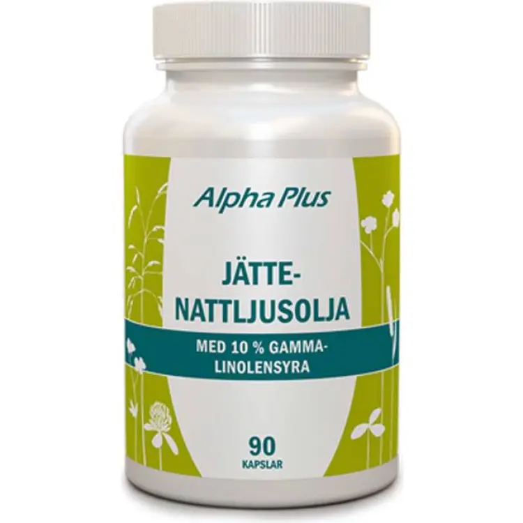 Alpha Plus Jättenattljusolja 90 kapslar