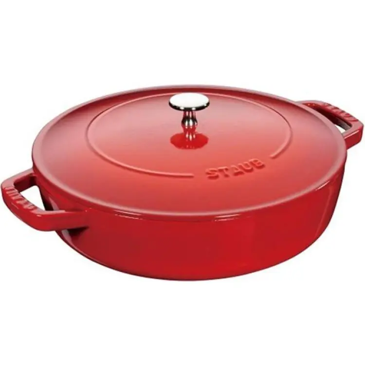 Staub Chistera traktörpanna 28 cm 3,7 l körsbärsröd