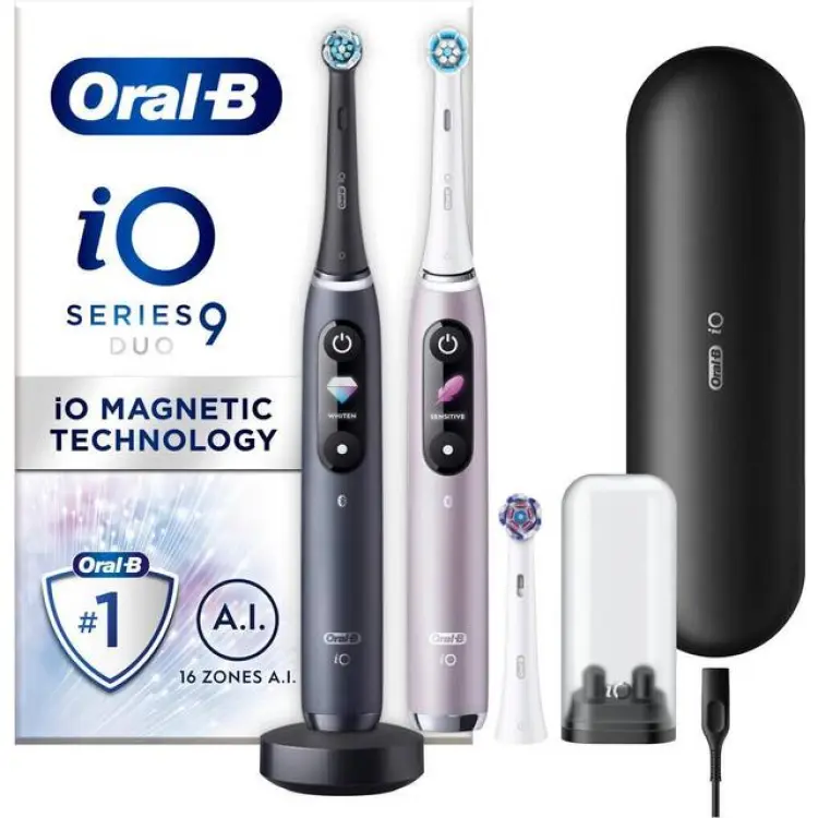 Oral-B Series iO 9 Duo Black Onyx & Rose Quartz