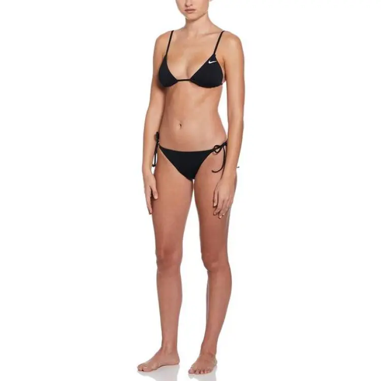 Nike Swimming Essential Bikiniunderdel Med Smala Knytband - Svart