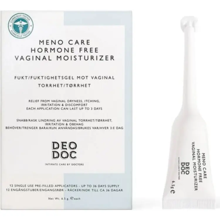 DeoDoc Meno Care Hormone Free Vaginal Moisturizer 12 st
