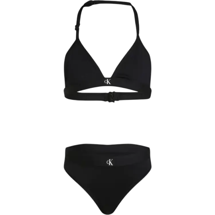 Calvin Klein Triangle Bikini Set - Black