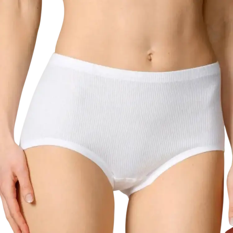 Calida Classic Cotton 2:2 Midi Brief - White