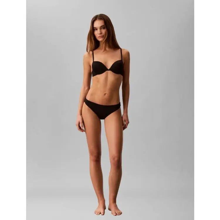Calvin Klein Brazilian Bikini Bottoms - Black/Black